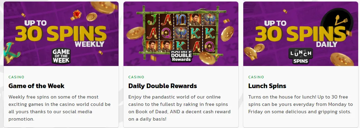 Daily double rewards at royal panda